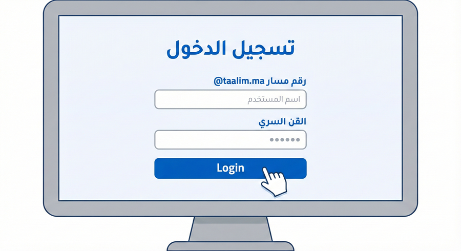 خطوات تسجيل الدخول