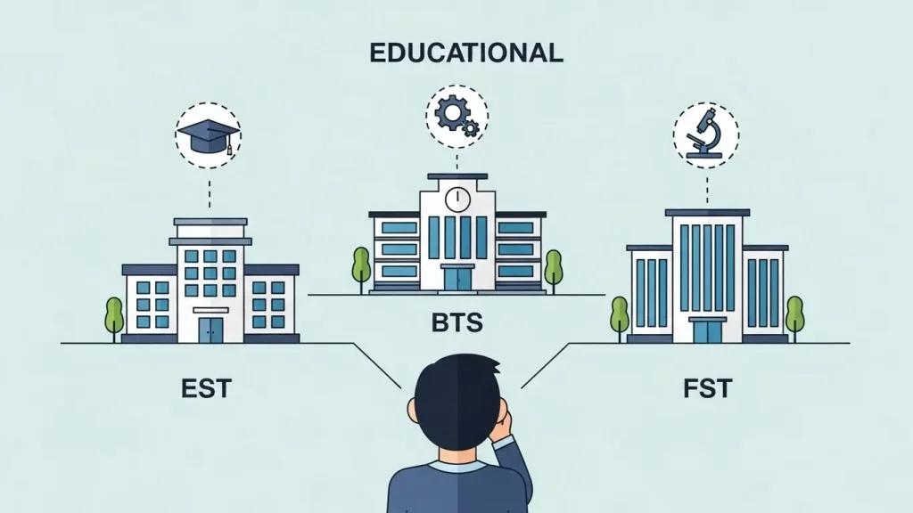 EST و BTS و FST