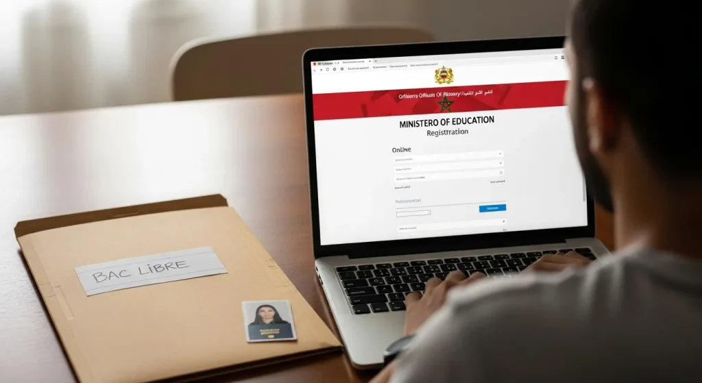 دليل شامل حول bac libre في المغرب: شروط التسجيل وخطوات ضمان النجاح 3 Online registration process for bac libre Morocco candidates