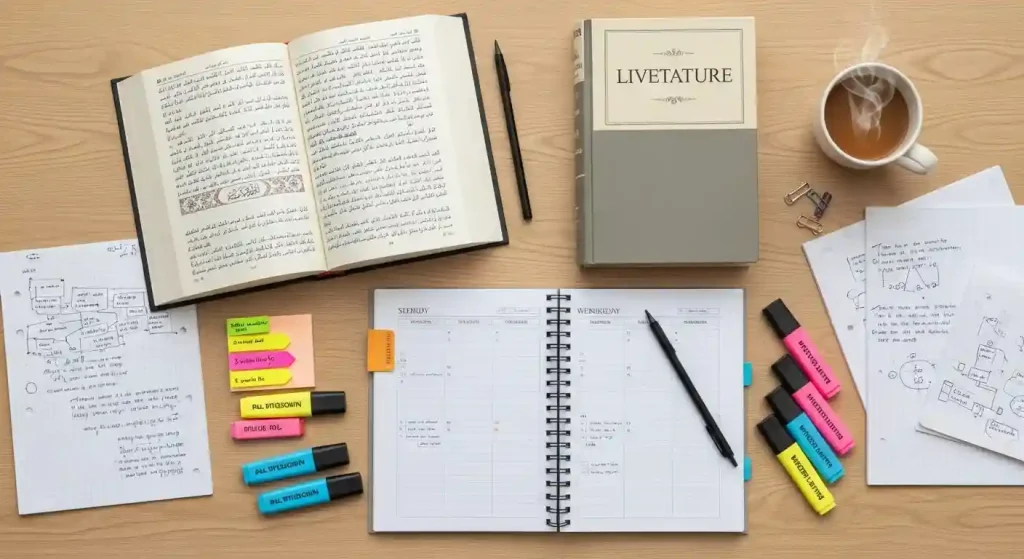 دليل شامل حول bac libre في المغرب: شروط التسجيل وخطوات ضمان النجاح 4 Organized study materials and plan for bac libre preparation